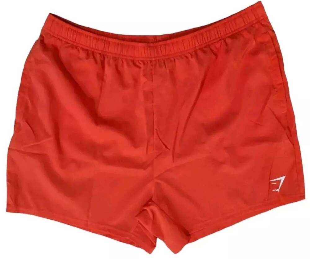 Gymshark Arrival Shorts Slim Fit Orange Men 3XL Gym Workout Papaya Lightweight
